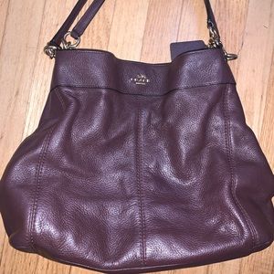 Dalton 31 Dark Purple Coach Purse